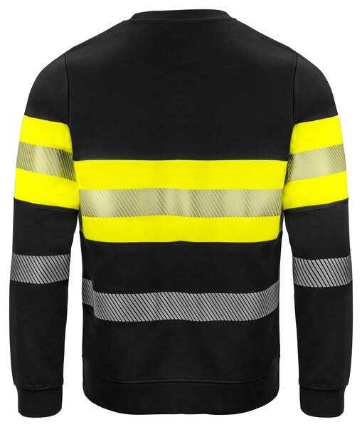 6129 Sweatshirt Roundneck Yellow/black XL