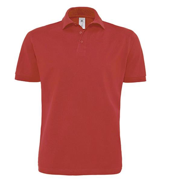 Polo B&C Heavymill 230G - 100% Algodão (Investindo Em Better Cotton) - Preto / S