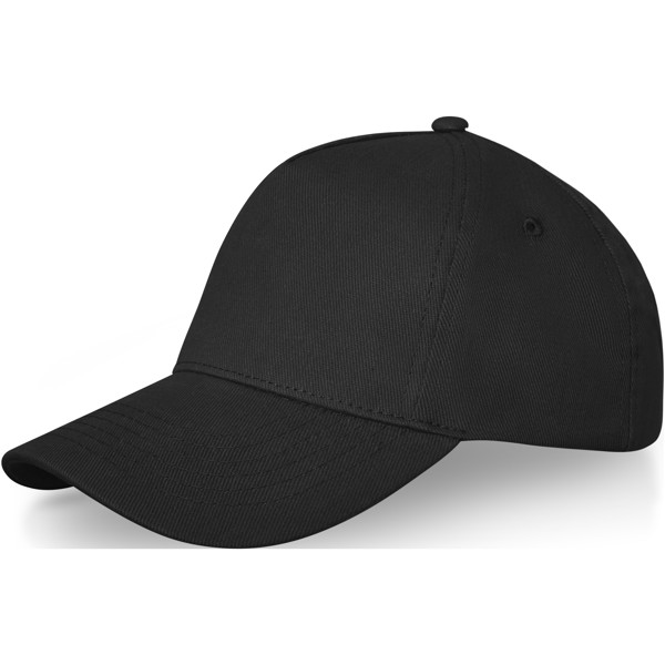 Boné de 5 painéis de 260 g/m² Doyle - Preto liso