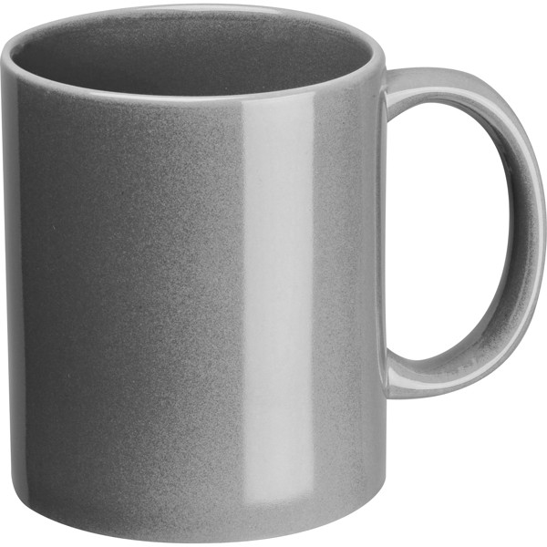 Ceramic mug DEREK - Silvergrey