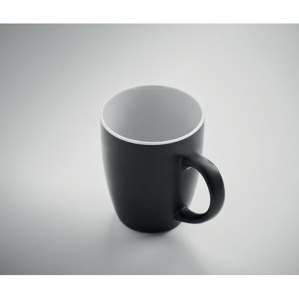 Caneca cerâmica 2 tons 290 ml Lim - Branco