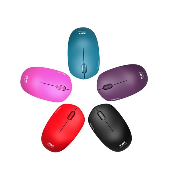 PORT CONNECT Wireless COLLECTION, bezdrôtová myš, USB-A dongle, 2.4Ghz, 1600DPI