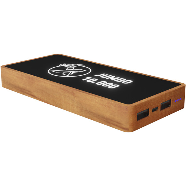 Powerbank de carregamento sem fios em madeira de 10.000 mAh "SCX.design P46"