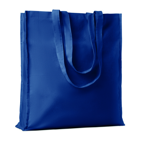 Shopper in cotone c/soffietto Portobello - Blu