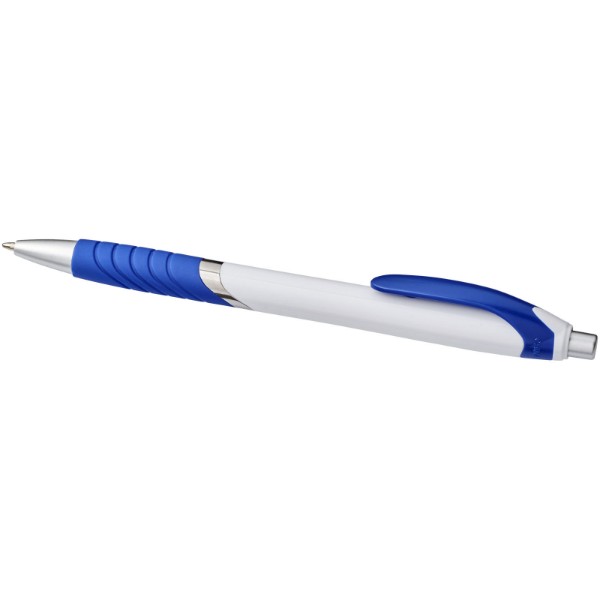 Turbo ballpoint pen with white barrel - White / Blue