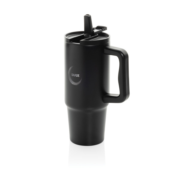 Embrace nepretekajúci tumbler z recykl. nerez. ocele 900ml - Čierna