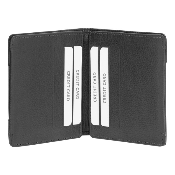 Genuine Leather Credit Card Wallet Wall Street