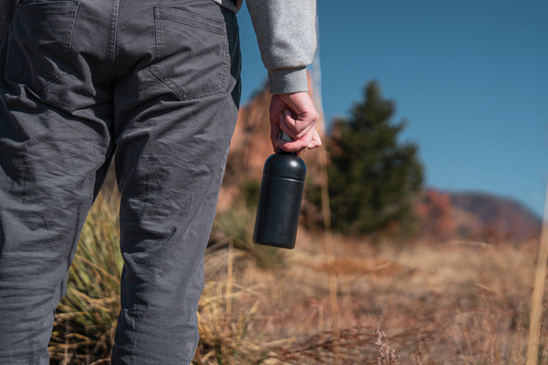 Soda Trinkflasche aus RCS-zertifiziertem Stainless-Steel - Schwarz