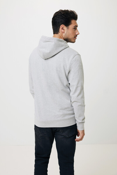 Nebarvená mikina s kapucí IQONIQ Torres z recykl. bavlny - Heather Grey / XXS