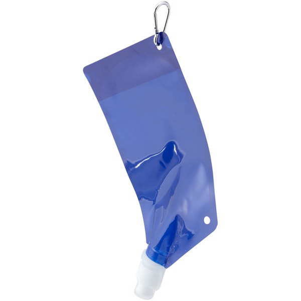 Vrečka za vodo s karabinom Cabo 600 ml - Transparent Blue