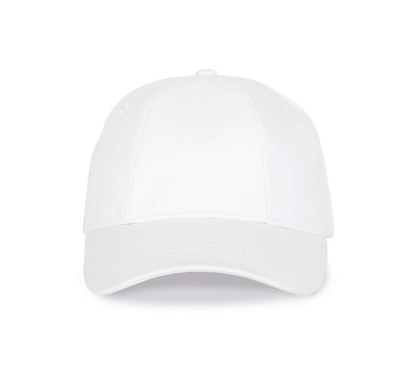 6 Panels Easy-Print Cap - White