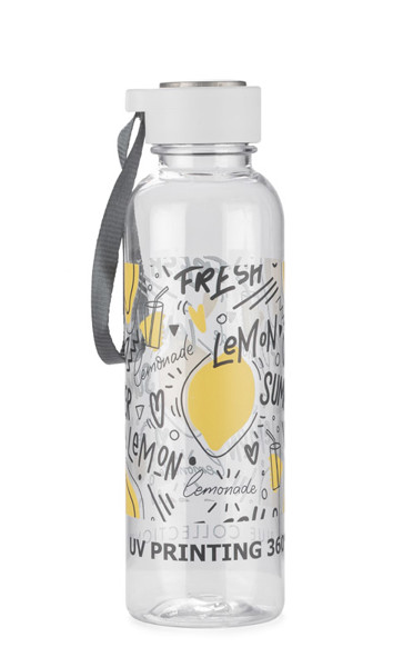 Water bottle CLEAR 500 ml - white