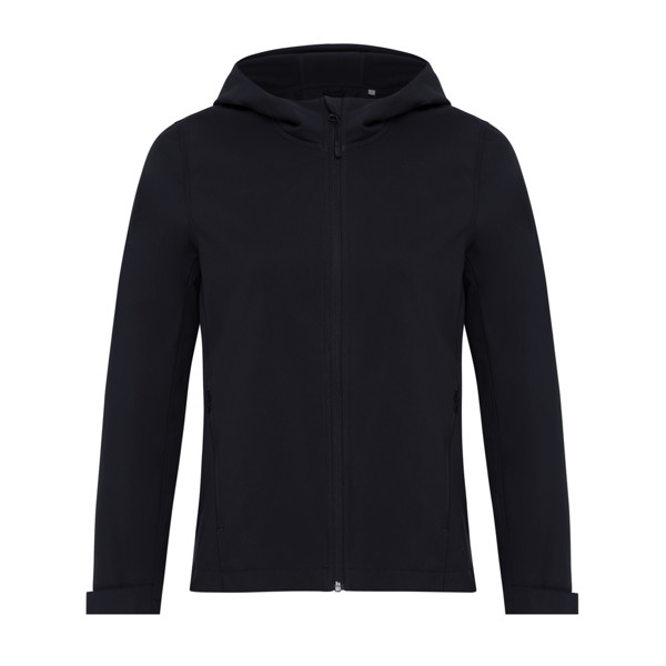 Veste femme soft shell en polyester recyclé Iqoniq Makalu - Noir / XXS