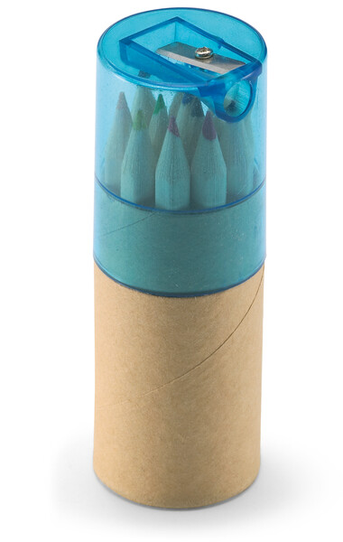 Set 12 matite colorate Lambut - Blu Trasparente