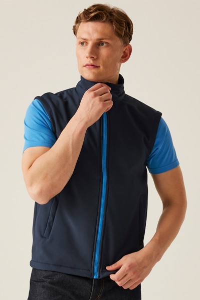 Ablaze Printable Softshell Bodywarmer - Black / Black / 2XL