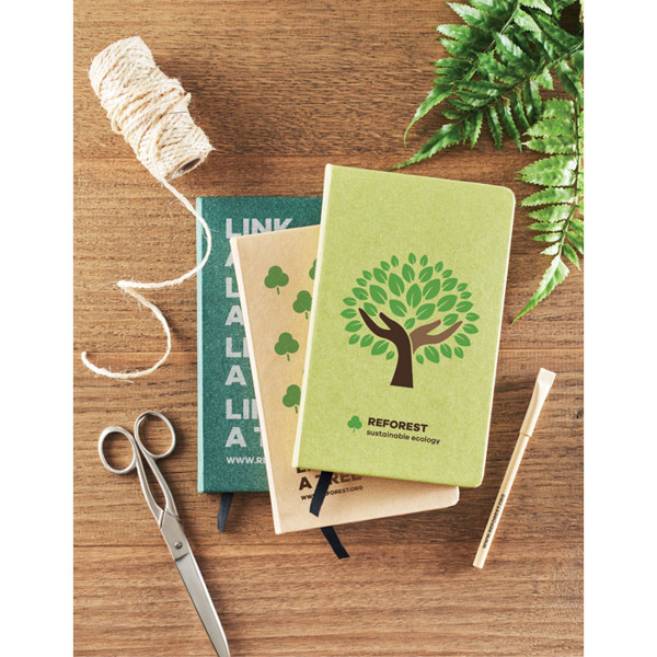 Grow notebook A5, 184 recycled pages - Lime