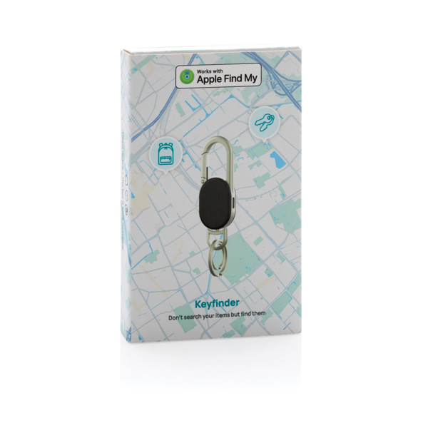 Keyfinder keychain with worldwide locating and USB C