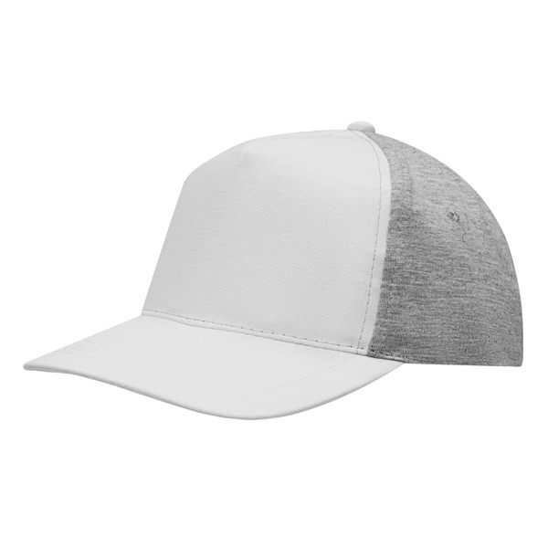 5-Panel-Baseball-Cap Up To Date - Grau / Weiß