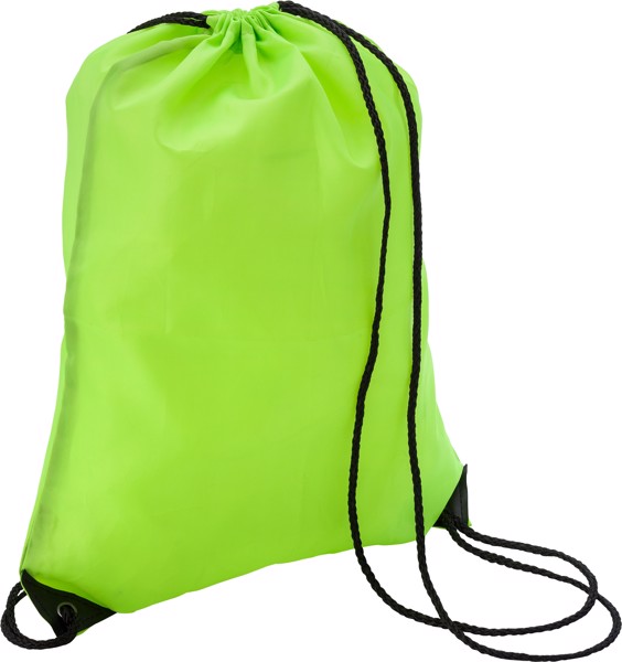 Polyester (210D) drawstring backpack - Green