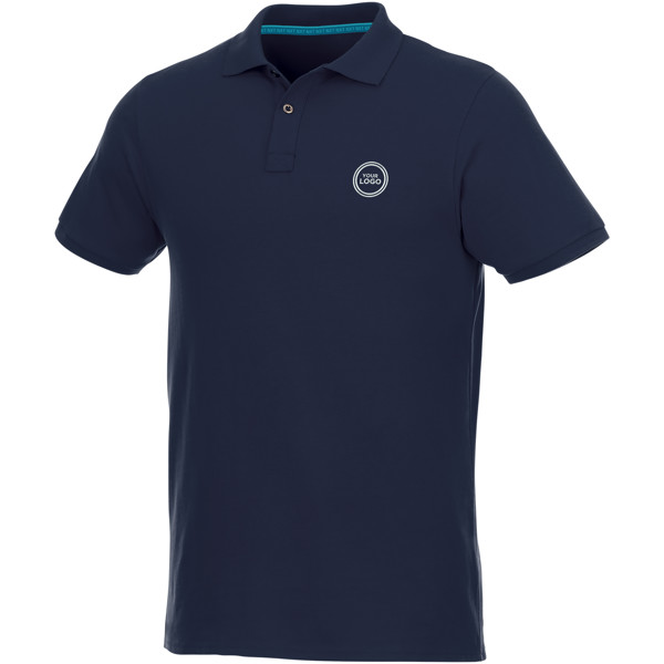 Beryl short sleeve men's organic recycled polo - Navy / 3XL