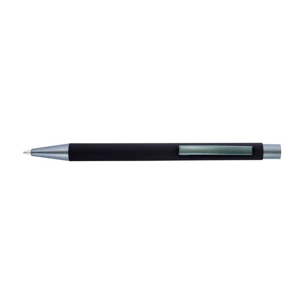 Ballpen Emmett | Recycled | Rubber finish - black