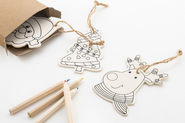 Colouring Christmas Tree Ornaments Oppland