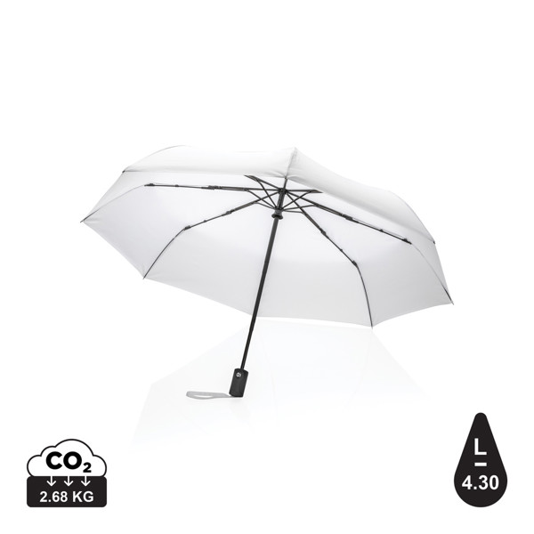 Parapluie 21" automatique en rPET 190T Impact AWARE™ - Blanc