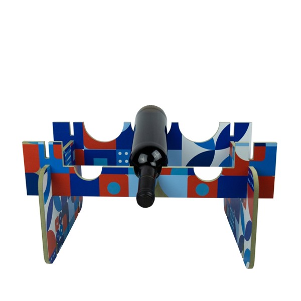 Stackable Bottle Rack For 3 Customizable Bottles