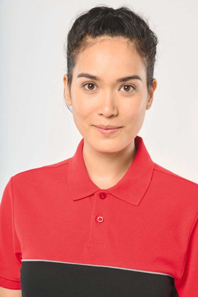 Unisex ekološki prihvatljiva dvobojna polo majica kratkih rukava - Crna / Tamno Siva / XL