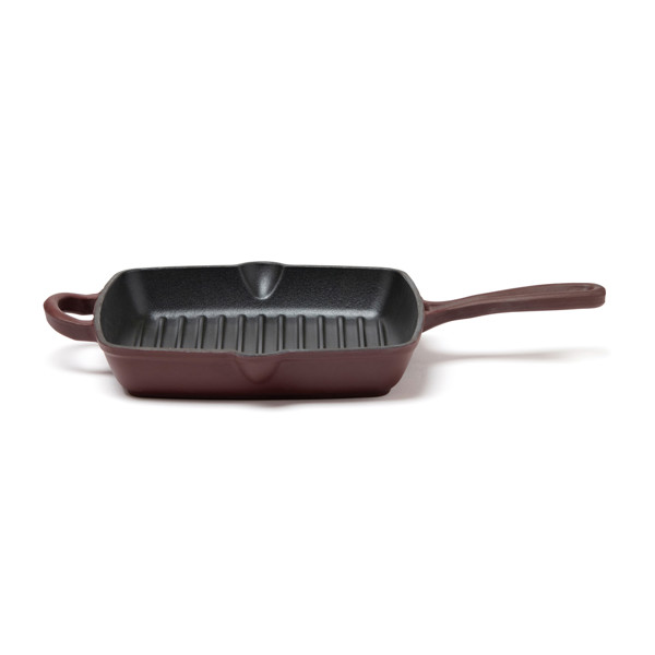 VINGA Monte enamelled grill pan - Burgundy