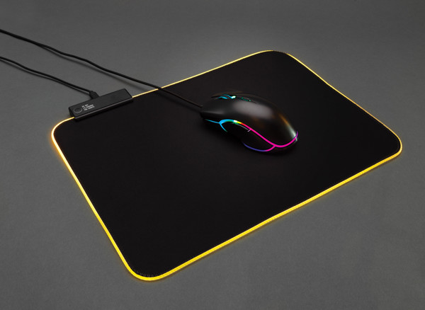 Gaming Hero mousepad RGB lighting, 361x263 mm
