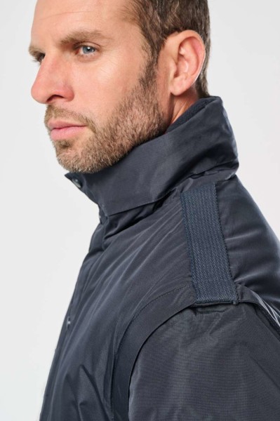 Detachable-Sleeved Workwear Parka - S