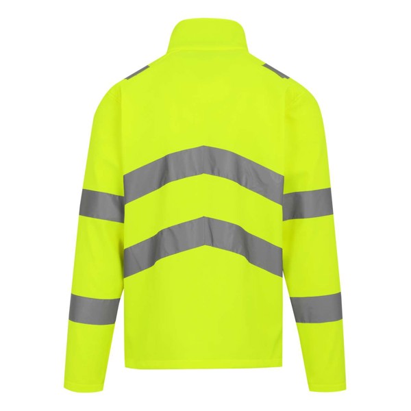 Hi-Vis Pro Contract Ablaze 2 Layer Softshell Jacket (Class 3) - Yellow / 3XL