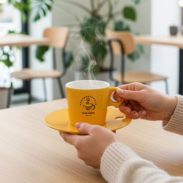 Cup Fantasy Set 150ml yellow/white