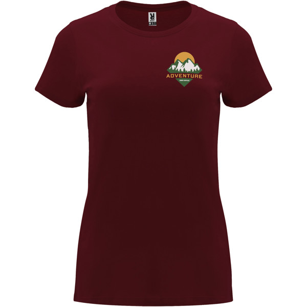 T-shirt a maniche corte per donna da 170 g/m² Capri - Granato / 3XL