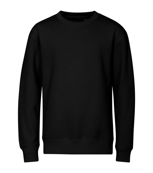 Sweatshirt Kids Malfini® Crew - Black / 122 cm/6 years