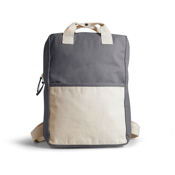 Sac à dos coton bio 340g NATURBACK - gris