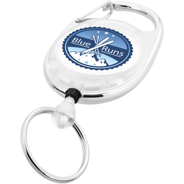Gerlos roller clip keychain - White
