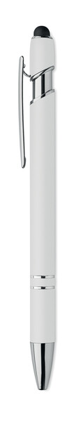 Recycled aluminium stylus pen Siparo - White