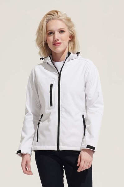 Sol's Replay Women - Hooded Softshell - White / M