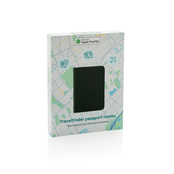 Trackmate RCS rpolyester passport holder worldwide locating