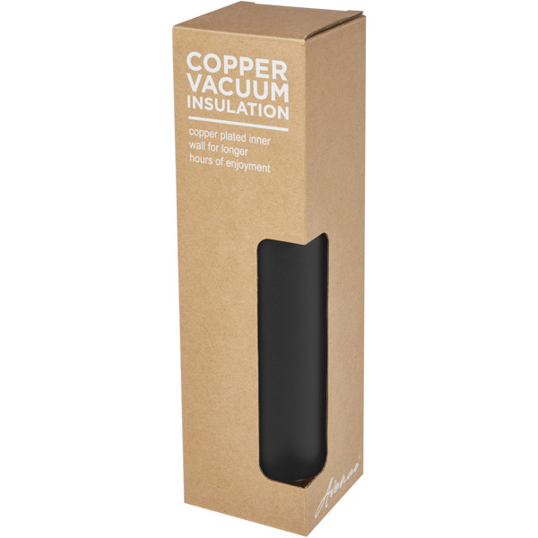 Thor 750 ml copper vacuum insulated sport bottle - Black