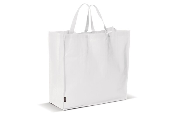 Grand sac shopping non-tissé 75g/m² - Blanc