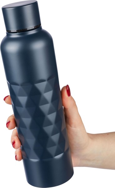 Gourde simple paroi de 800 ml en acier inoxydable recyclé Talin - White