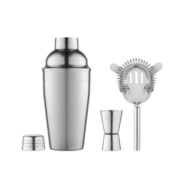 Set za koktajle Fizz, nerjaveče jeklo, 500 ml shaker