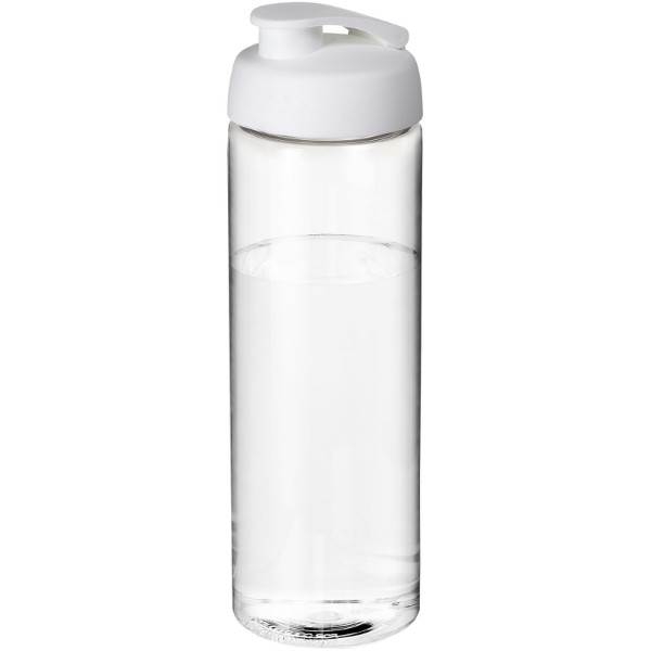 H2O Active® Vibe 850 ml Sportflasche mit Klappdeckel - transparent / weiss