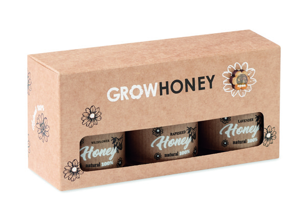 Set of 3 wildflower honey Beebee Set