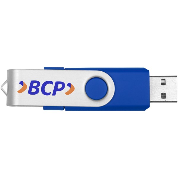 Clé USB rotative On The Go (OTG) - Bleu / 8GB