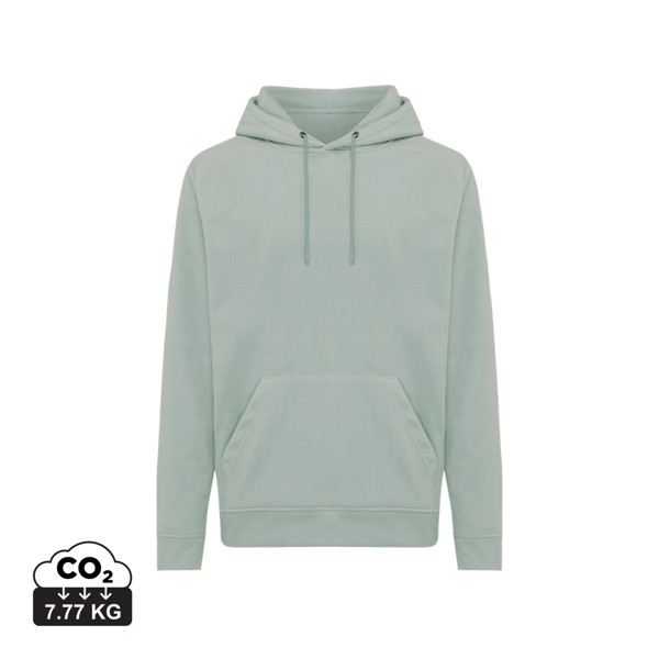 Iqoniq Trivor recycled polyester microfleece hoodie - Iceberg Green / XS