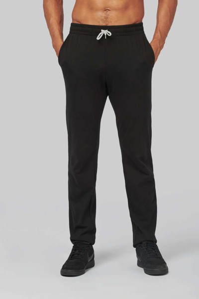 Unisex Lightweight Cotton Tracksuit Bottoms - Dark Grey / L